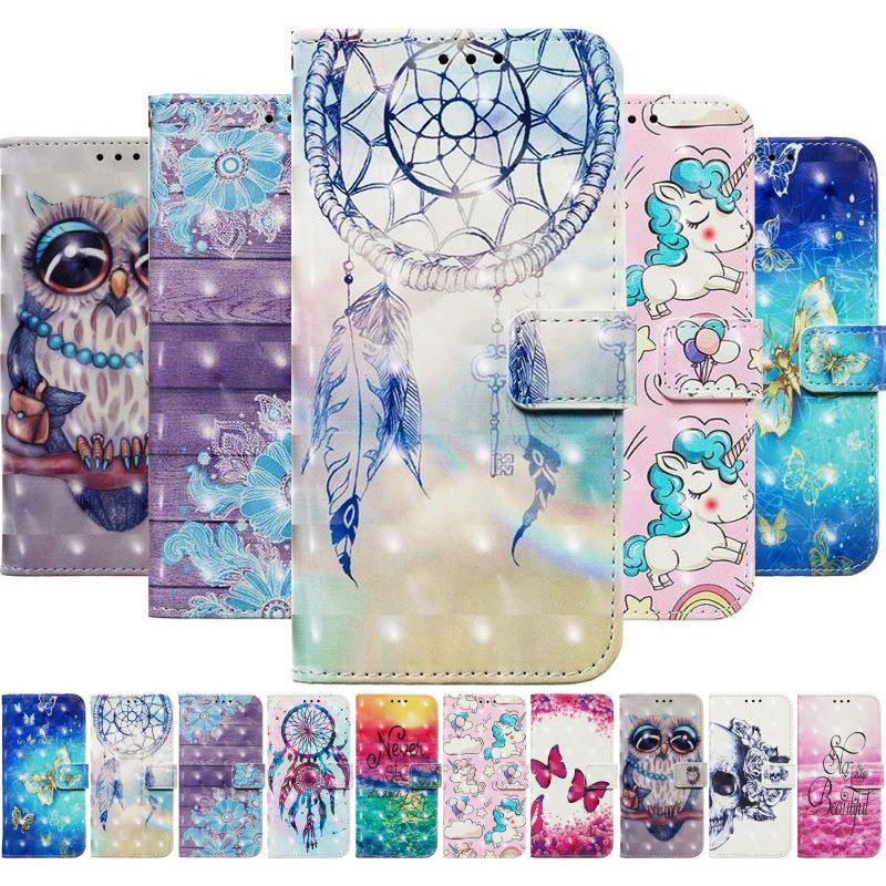 

Кожаный чехол-раскладушка для телефона Xiaomi Poco X3 NFC Redmi 4A 5A 6A 7A 8A Note 9 Pro Max с росписью, чехол-бумажник