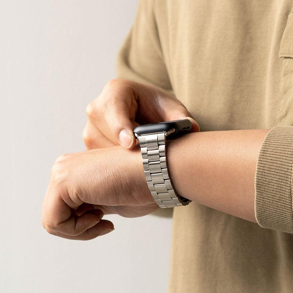 Lingke Smartwatch Compatible Strap Metal One Silver