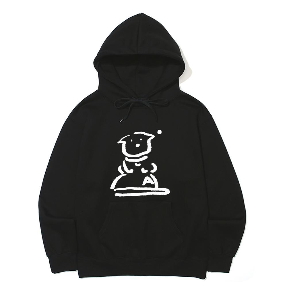 Puppy On The Hat Hoodie_3 Color