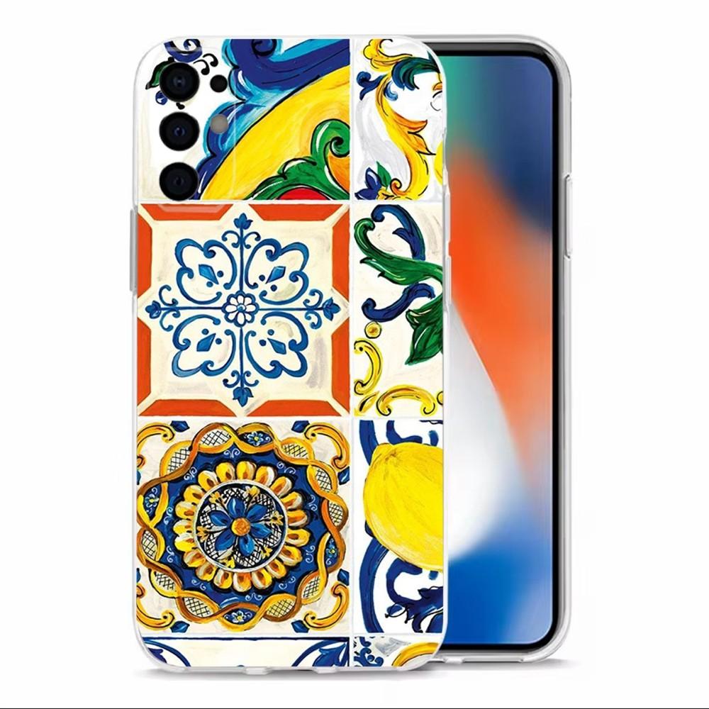 Fruit Mediterranean Lemon Phone Case  For Samsung S30,S23,S21,S22,S20 Ultra,S20 FE lite,S10,S9,S8PIus Transparent Shell