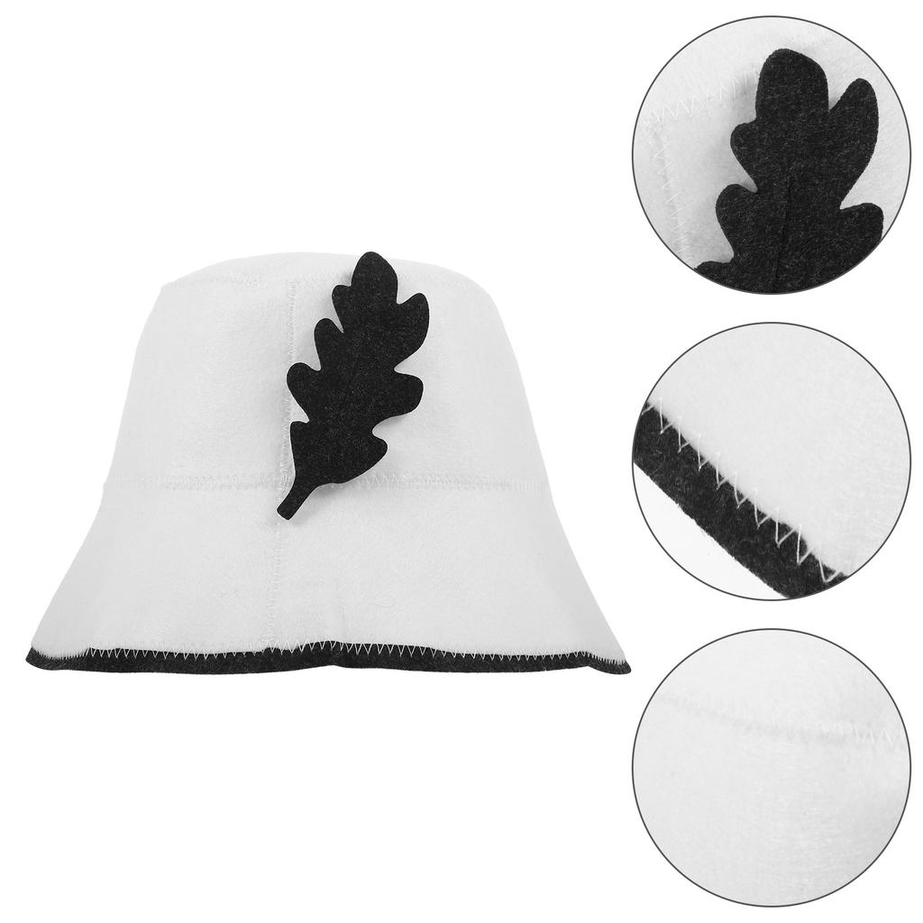 Felt Shower Cap Sauna Supply Bonnet for Men Hat Bath Has Women Supplies Household