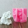 Mother and Child Elephant Molds Silicone Mould Ornament Molds Candle Molds Soap Molds Casting Molds for Home Decoration