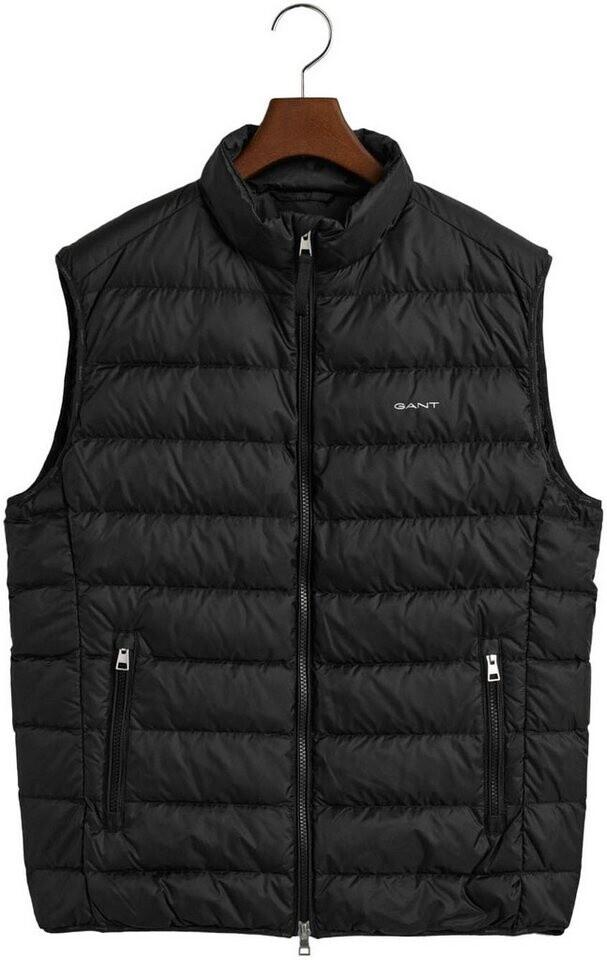 Winter Jacket GANT Light Gilet Quilted Vest Striped Look Black