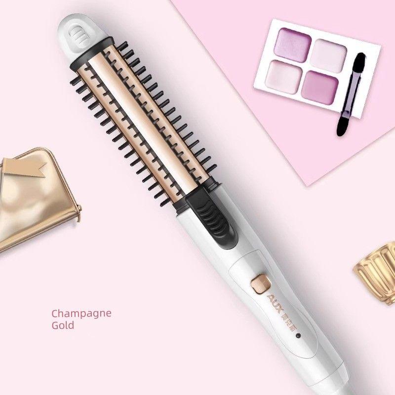 

Hair-Styling Does Not Hurt Hair Short Hair Inner Curl Hair Curler Hair Curler and Straightener Dual-Use Straight Hair Electric Hair Curling Comb White [Three-In-One]