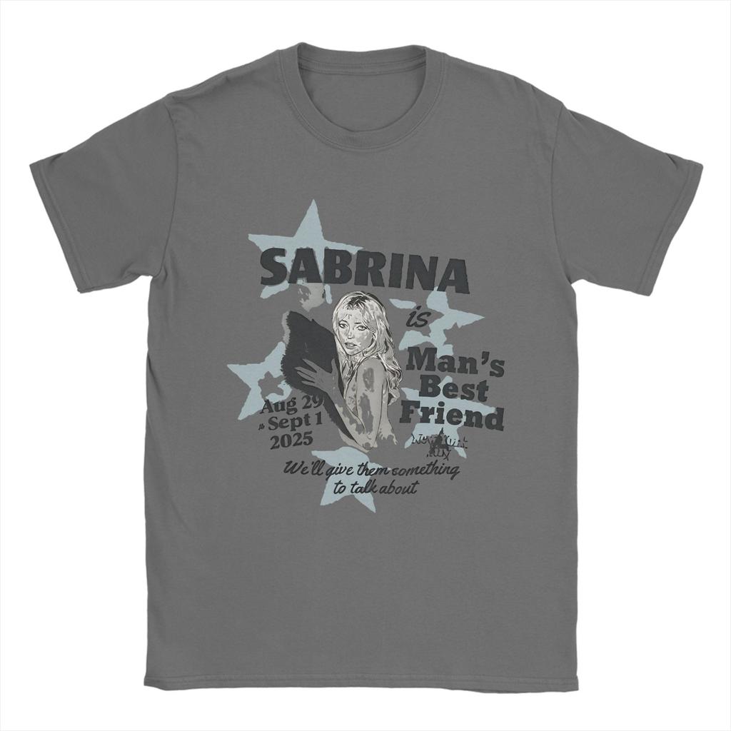 Sabrina Carpenter 2025 Nové album Man's Best Friend Tričko pro muže ženy Graficky potištěná trička 100% Bavlna Oblečení