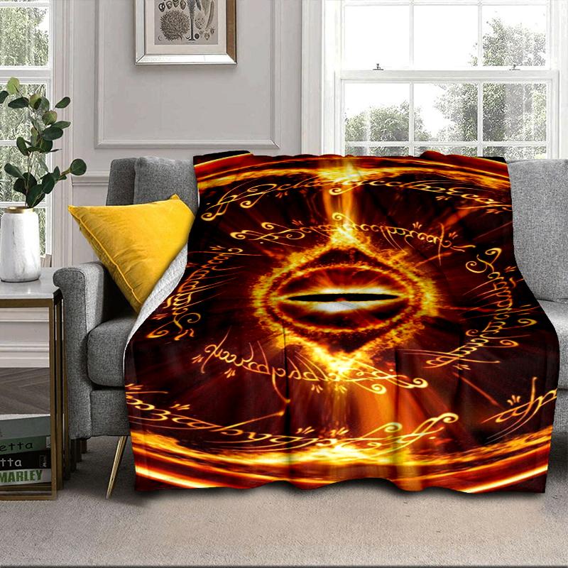 Middle-earth Map Adventure The Lord Blanket Flannel Blanket for Bed, Sofa, Camping, Hiking, Picnic Essentials, Gift for Family Fan Gifts