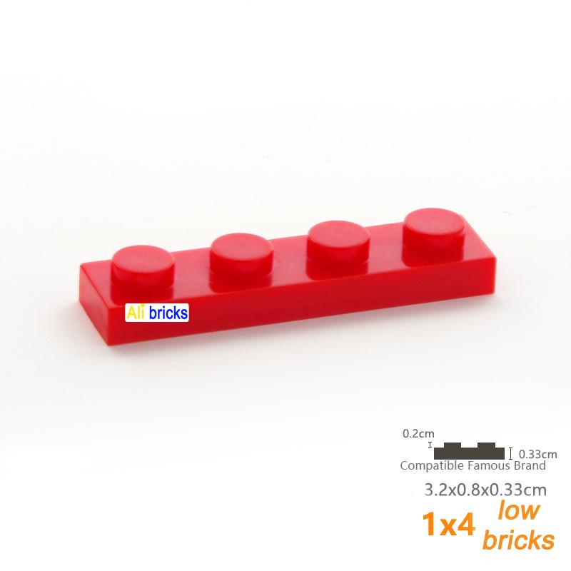 30pcs/lot DIY Blocks Building Bricks Thin 1X4 Educational Assemblage Construction Toys for Children Size Compatible With 3710