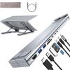 Neuer 8-in-1 USB-HUB HDTV 4K USB-C Dockingstation Multi-Interface High Speed Tablet-Halter