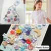 1 Set Beaded Jewelry Craft Supplies Mystery Pack Plastic Instagrammable Pastel Buttons for Crafts DIY 11mm