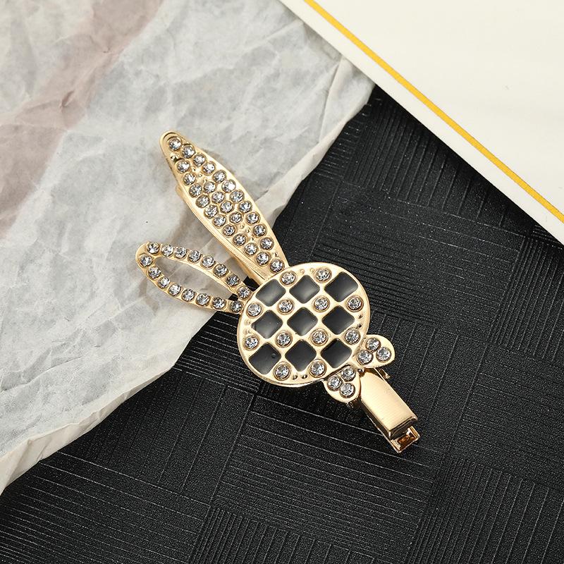 New French Style Metal Diamond-Encrusted Pearl Headdress Hair Clip Butterfly Rabbit Sweet Girl Style Hair Accessories