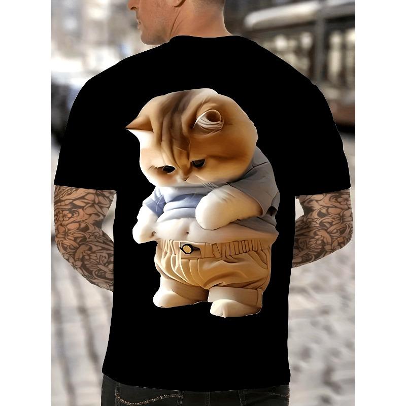 Men s 3D Print Quick Dry T-shirt for Sports and Outdoor - Breathable Gym Running Hiking Tee 8XL