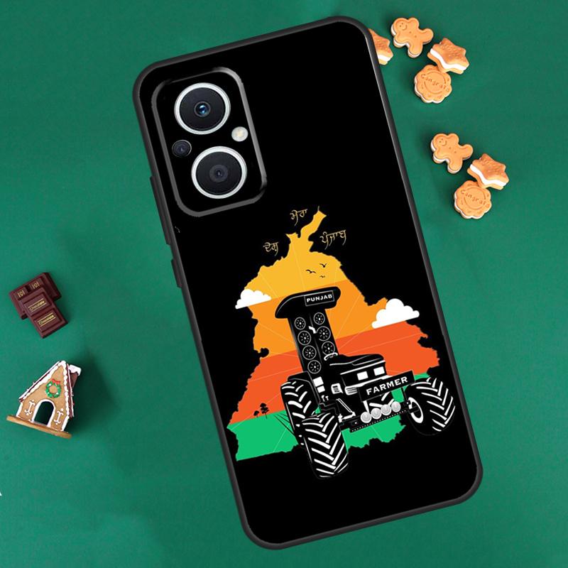 Punjab Map Outline Case For OPPO Reno 13 12 11 14 F 10 Pro 8T 8 7 Lite Cover For OPPO Find X8 X6 X5 X9 Pro Coque