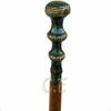 Antique Brass Designer Solid Round Knob Head Handle Brass Wooden Walking Stick