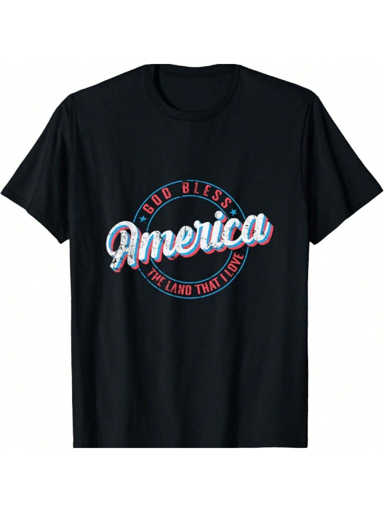 God Bless America The Land That I Love T-Shirt S разноцветный