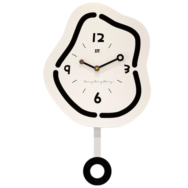 Cream Style Decorative Oscillating Wall Clock