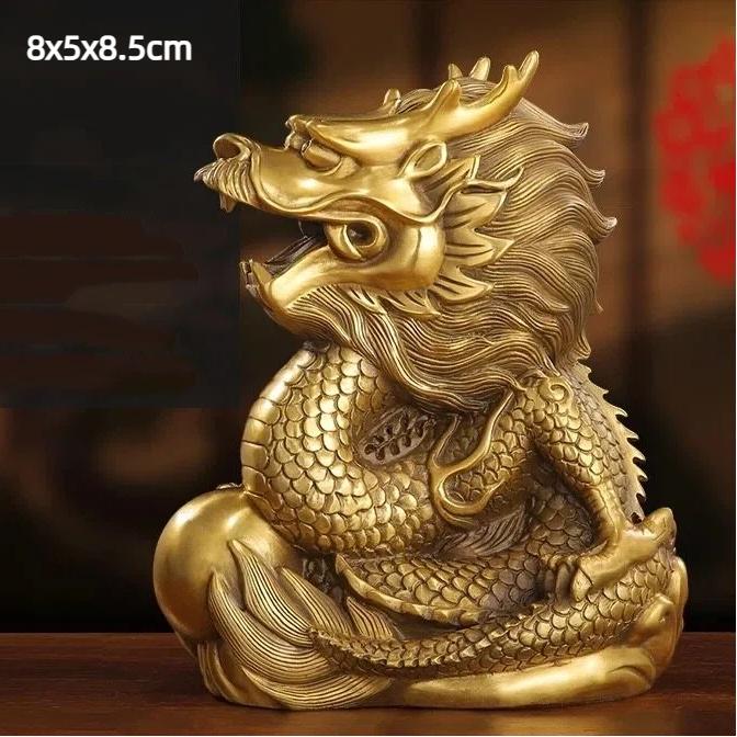 

12 Фигурок Животных Китайского Зодиака из Латуни – Настольные Украшения для Дома или Офиса 05-L