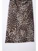 Animal Print Pleated Spaghetti Strap Dress - Women's European & American Style Summer Collection