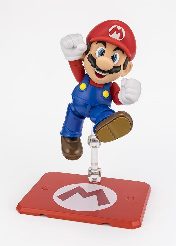 TAMASHII NATIONS Super Mario Mario Approximately 100mm ABS PVC Painted Movable Figure S.H.Figuarts (SUPER MARIO) &