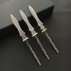 Dropshipping Real Damascus Steel Tea Knife Embryo Pu 'er Tea Needles DIY Supplies Household Handmade Knife Blank Accessories