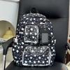 Schoolbag new Korean version ins high value, fresh, sweet and cute star bar pain bag women's lightweight large-capacity backpack