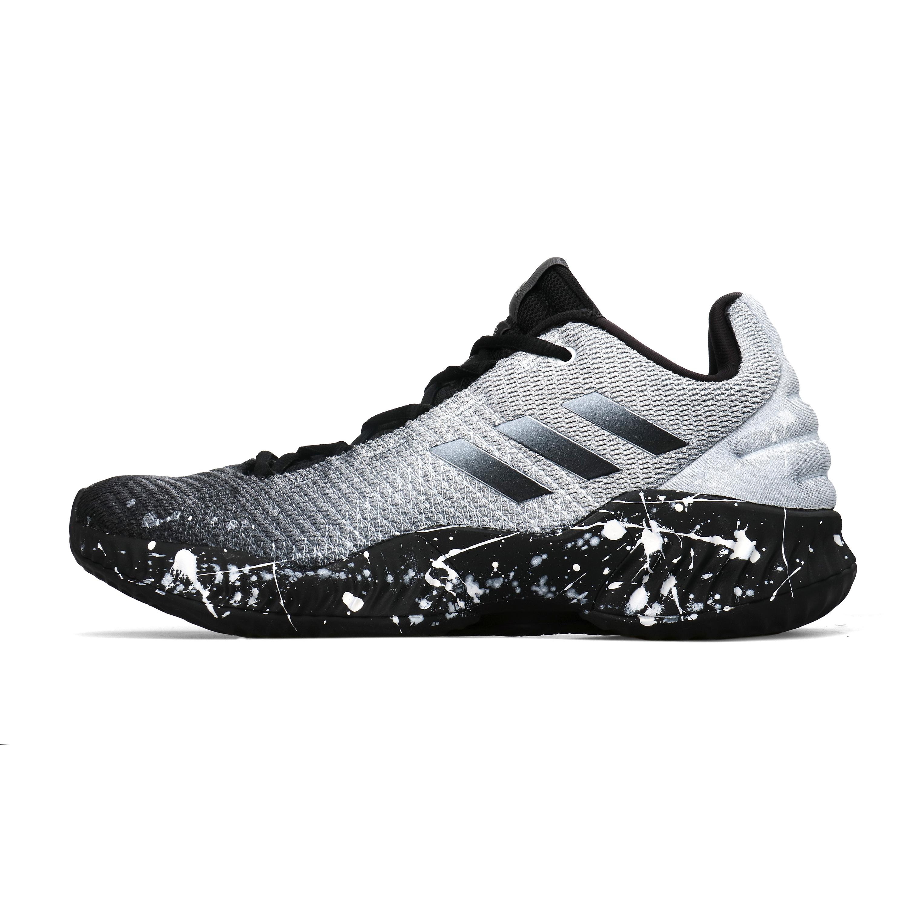 Adidas Pro Bounce 2018 Low top Basketball Shoes Men s Black White FW0905(Team303-) 42