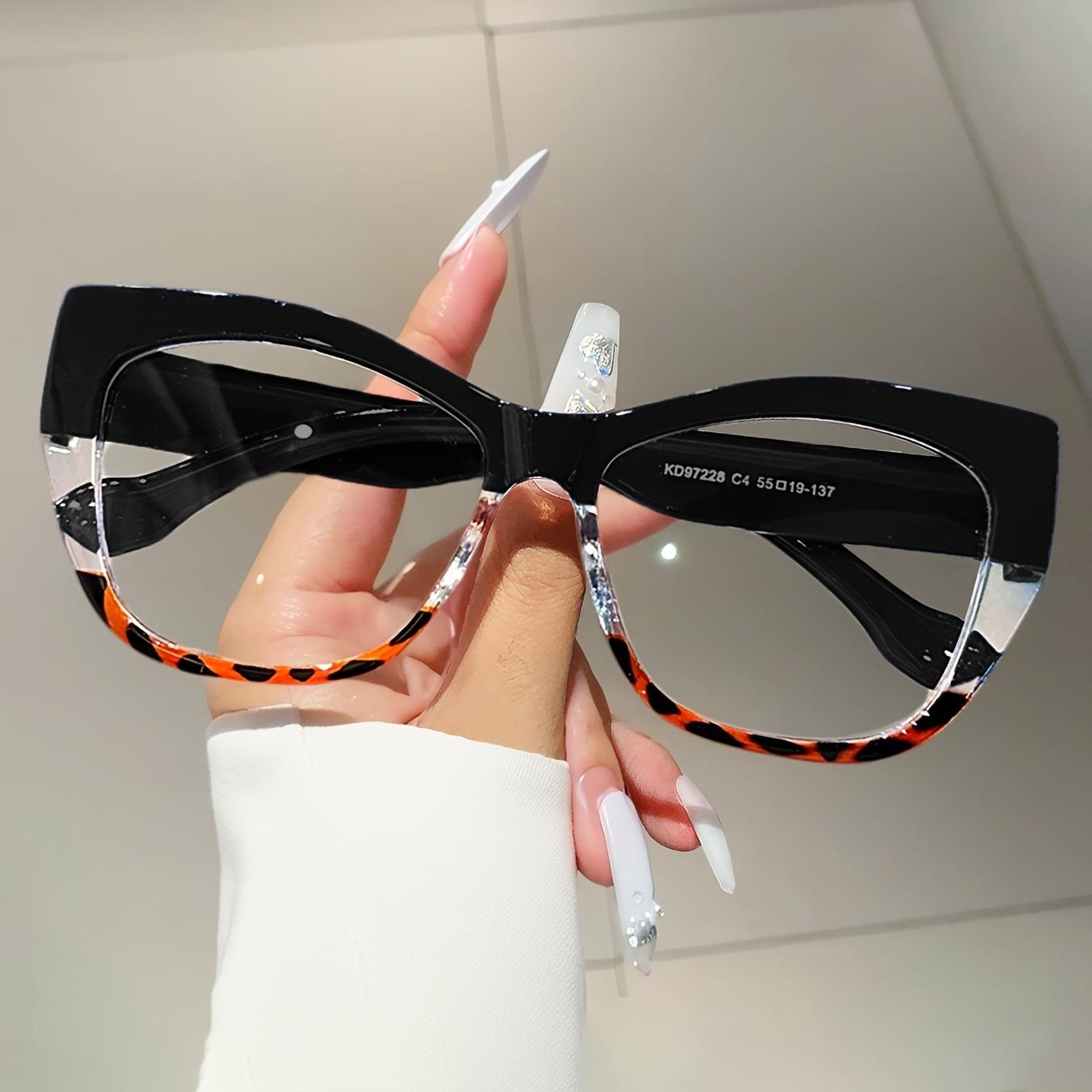 

JYL TS Eyeglasses Unisex Plain Frame Anti-blue Light Heart Frame 972028 A-11249 лимонний лазерної кольору