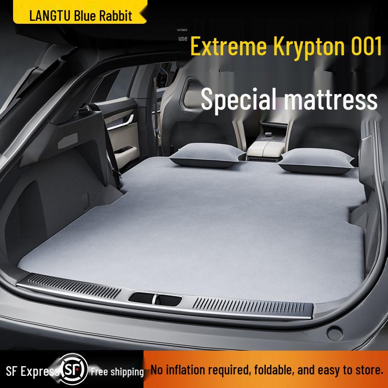 Zeekr 001 Car Trunk Mattress: Inflatable Sleeping Pad for Camping & Rear Seat Comfort