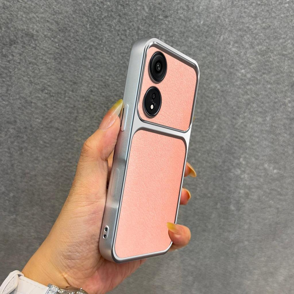 Luxury Faux Leather Case for OPPO A78 5G,A78 4G Shockproof Big Window