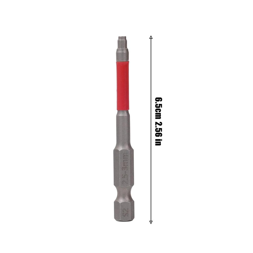 10/1PCS Electric Screwdriver Bits 6.5cm Hexagonal Multifunctional S2 Alloy Steel for Impact Wrenches Drills Hardware Fastener