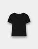 Giordano Ribbed U-Neck Short Sleeve Tee 325526 [3Color]