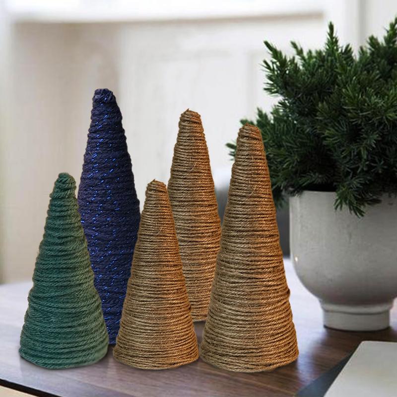 Cotton Rope Christmas Tree Christmas Decoration Party Supplies Desktop Ornament