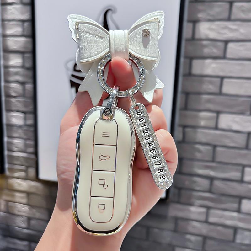 TPU Car Remote Key Case Cover Protect Shell Fob For Xiaomi SU7 YU7 SU7Pro SU7max Ultra Induction Card NFC Smart Accessories
