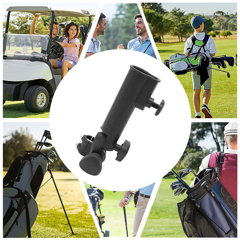Trolley Umbrella Holder Multifunction Umbrella Mounting Device Adjustable Angle Umbrella Support Frame for Golf Cart Wheelchair