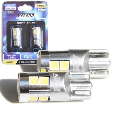 Veleno LED T10, Actual Measured Value, 320 Lm, Japanese Manufacturer, Nichia Chip, 9 Chips,