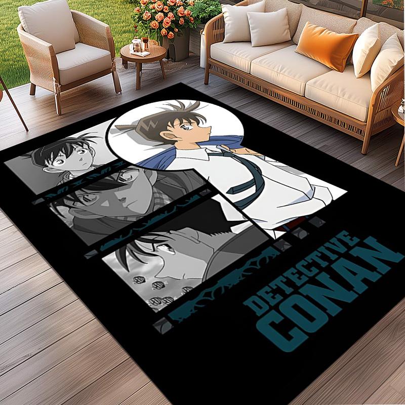 Detective Conan Print Rug, Washable Floor Carpet, For Entryway Dorm Laundry Room Office Study, Home Decor Birthday Christmas Gift