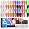 BORN PRETTY Gel Nail Color Набор гелей 33 цвета и 6 типов Верхнее покрытие для ногтей Гель-лак для нейл-арта Товары для салонов Набор гелевых ногтей Популярный для начинающих