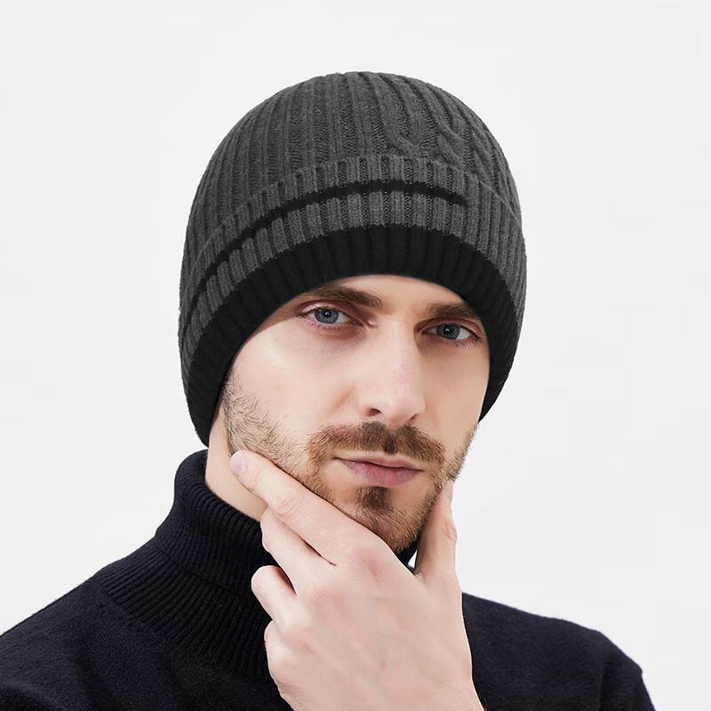 Zhenyueqi Zopfstrick-Wintermütze mit Ohrenschutz