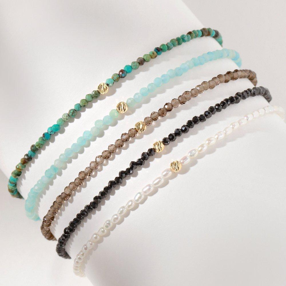 14K Lapien Natural Stone Bracelet (Choose 1 of 5)