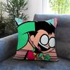 anime Teen Titans Go! Cushion Cover Comfortable Reversible Pillow Cover Ideal for Car Sofa Bedroom & Beyond