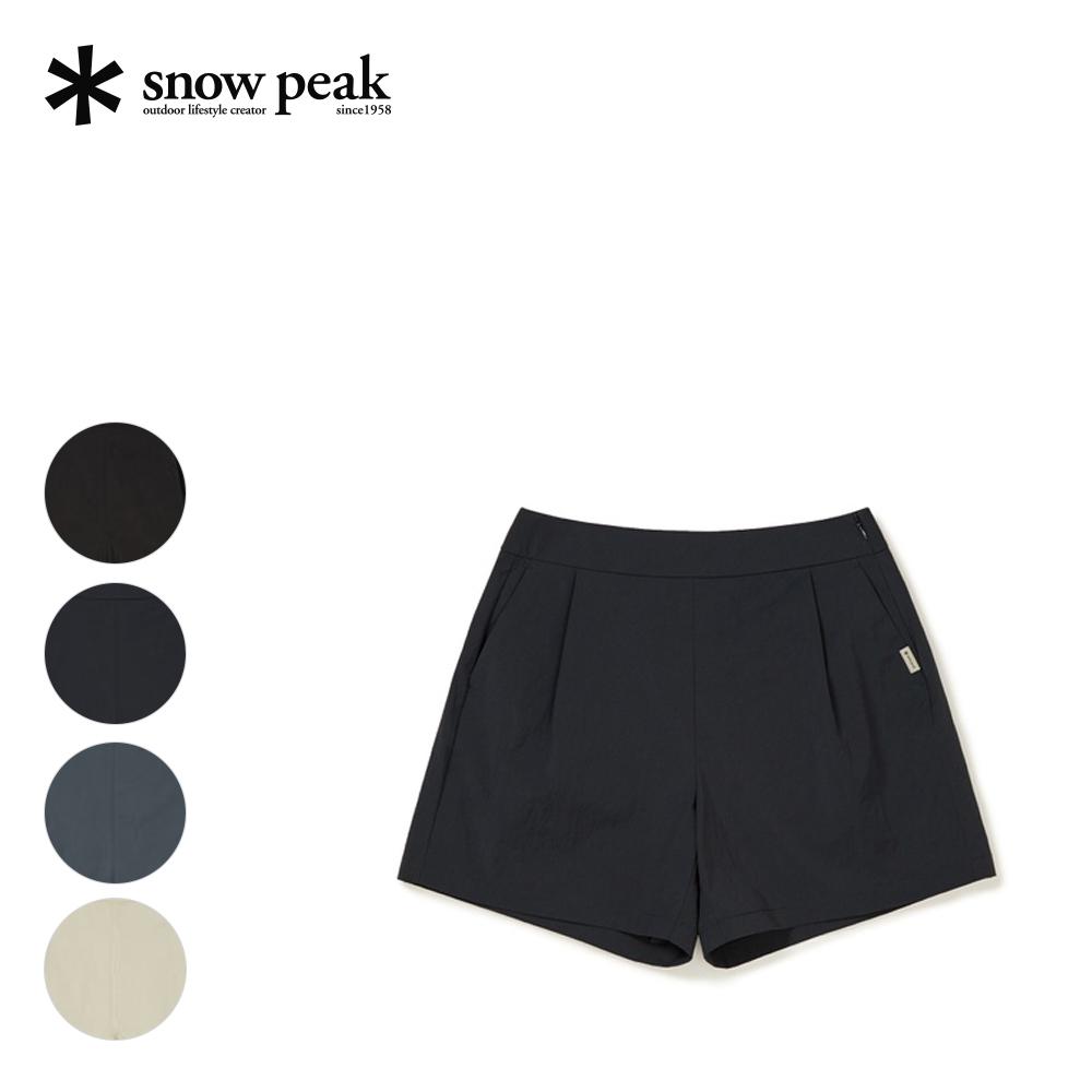 [Snowpeak] Route Women s Pintuck Shorts (S23MWRHP67) Teal Blue-65