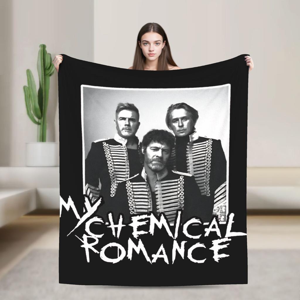 Gerard Way MCR VIntage   Blanket Quality Soft My Chemical Romance Throw Blanket Winter Students Living Room Fashion Bedspread