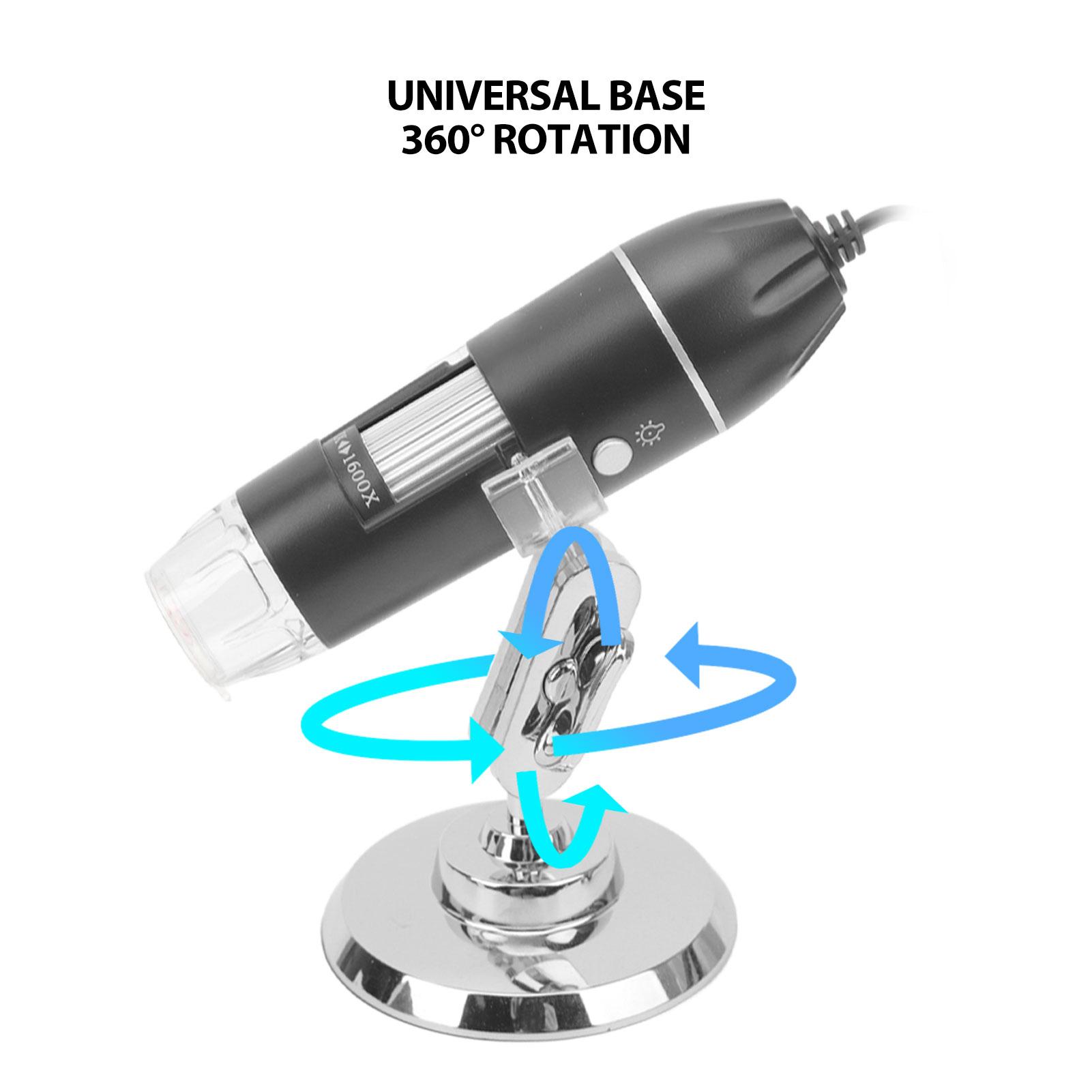 

1600X беспроводной цифровой микроскоп портативный USB HD инспекционный микроскоп с подставкой