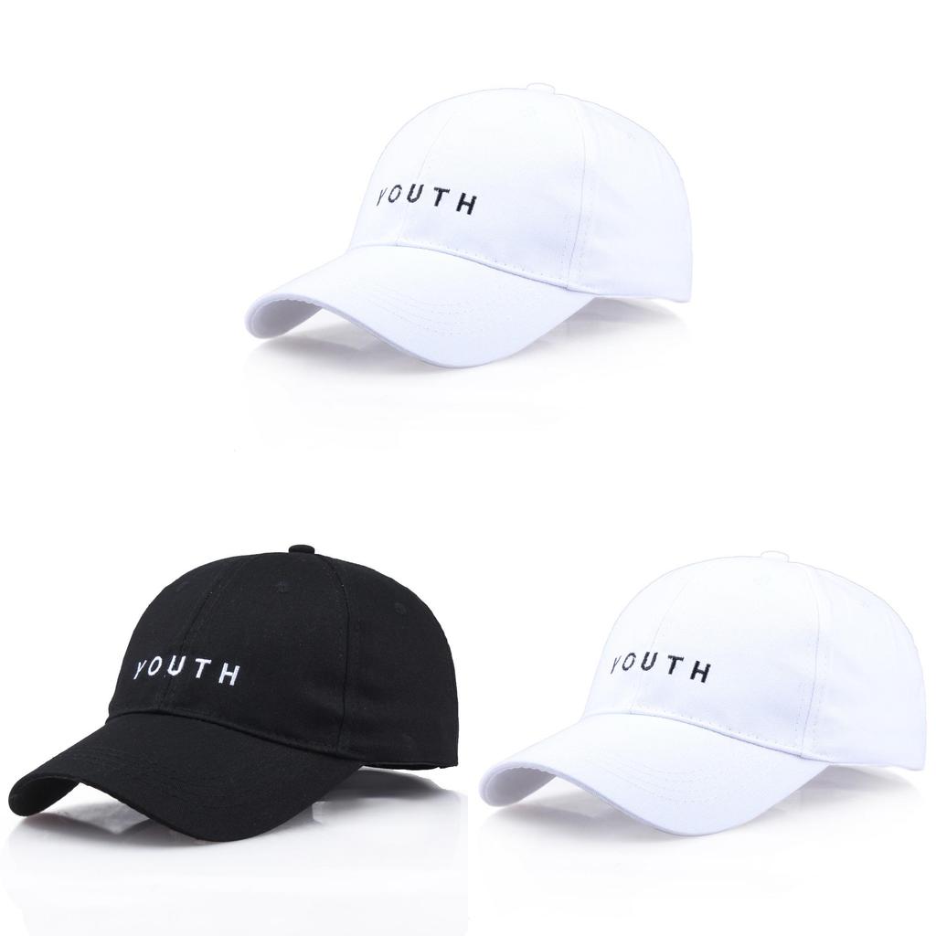 Youth Letter Embroidered Baseball Cap For Outdoor Casual Wear