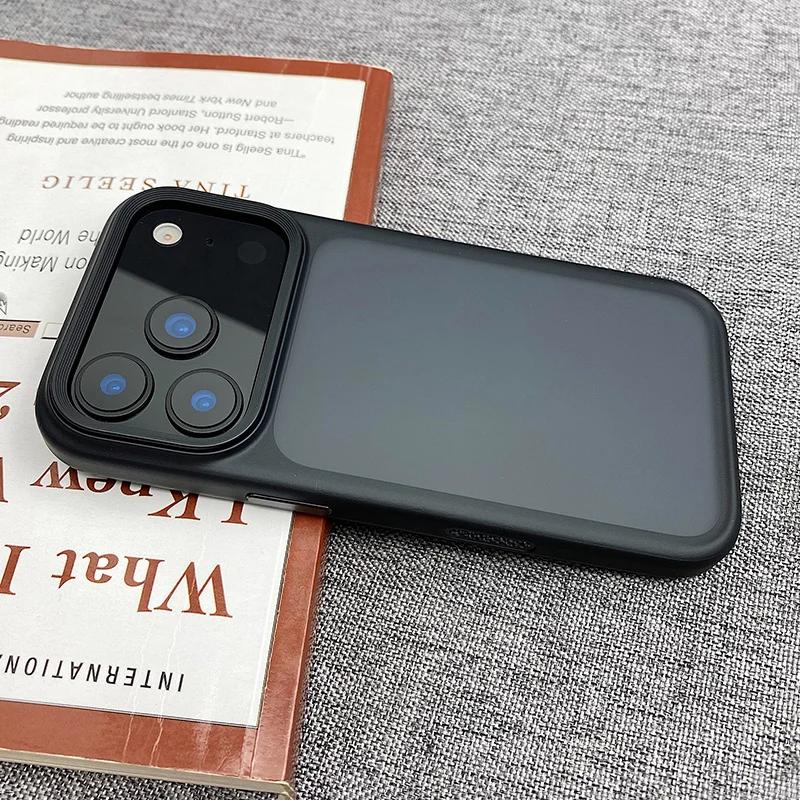 Minimalist Frosted Matte Ultrathin Phone Case for IPhone 17 Pro Max Air Active Touch Camera Button Lens Protect Shockproof Cover