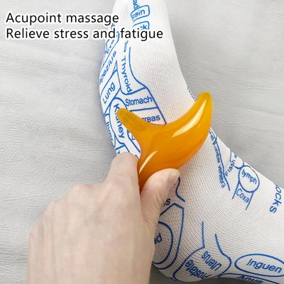 1 pár Masážní ponožky na unavené nohy Akupresura Masážní přístroj na nohy Reflexní ponožky Nástroj na masáž akupunkturních bodů na chodidlech Domácí punčochy