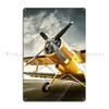 Plane Runway Metal Signs Rusty Plaques Wall Custom Design Printed Tin Sign Poster