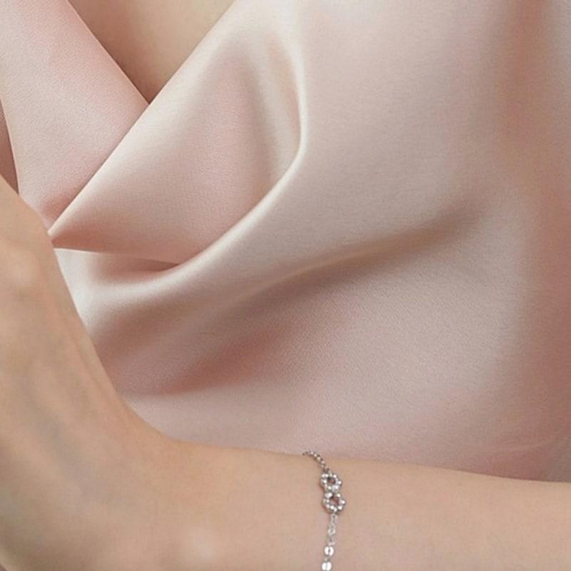 BELLOOGGI Ball chain ribbon bracelet