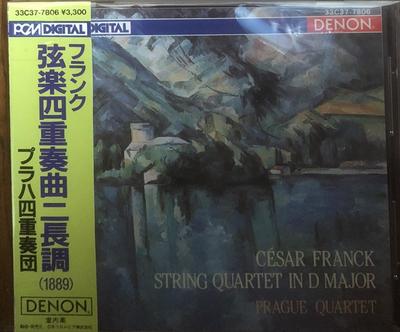 CD FRANCK FRANK - String Quartet In D Major(1889): Pr 33C377806 Denon 1986 Japan ObiClassical Used