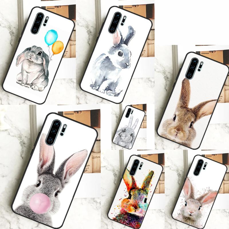 Cute Bunny Rabbit Case For Huawei Nova 3i 7i 8i 11i Y60 Y70 Y90 Y61 Y91 10 9 SE 11 Pro P20 P40 P30 Lite Cover