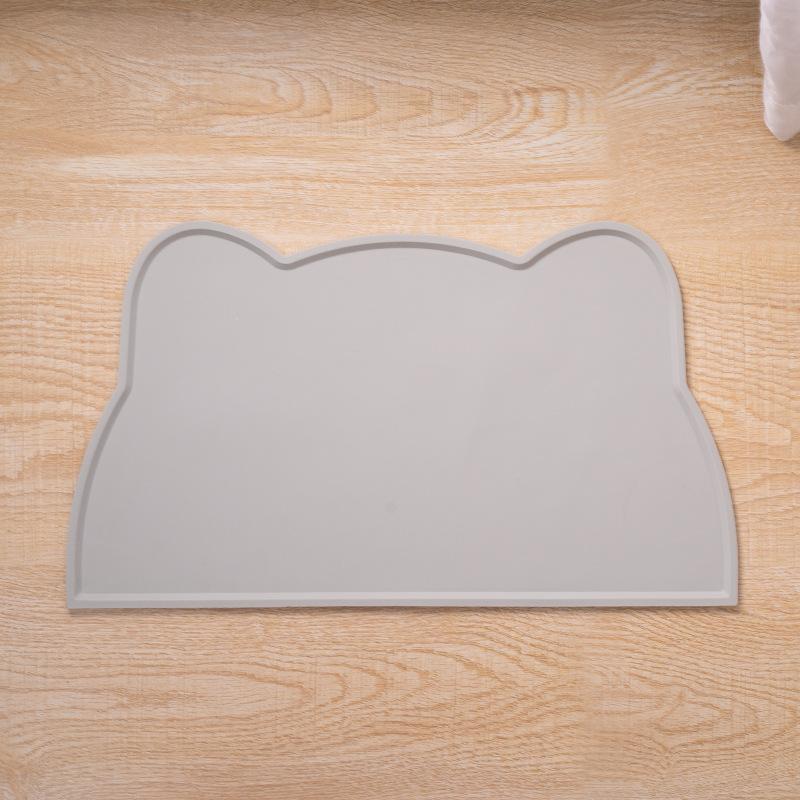 Pet Waterproof Mat Dog Cat Bowl Mat Silicone Non-slip Pet Feeding Mat Dog Eating Bowl Tray Cushion